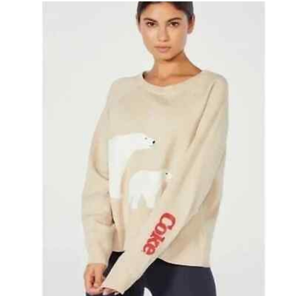 Wildfox x Coca Cola Limited Edition Polar Bear Sommers Sweatshirt Small Boxy